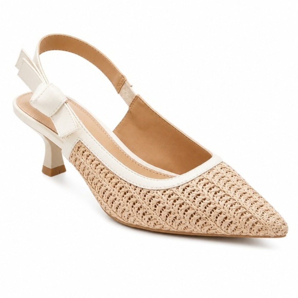 Women's Milan Pumps by A New Day Raffia Size 6.5 New With Tags